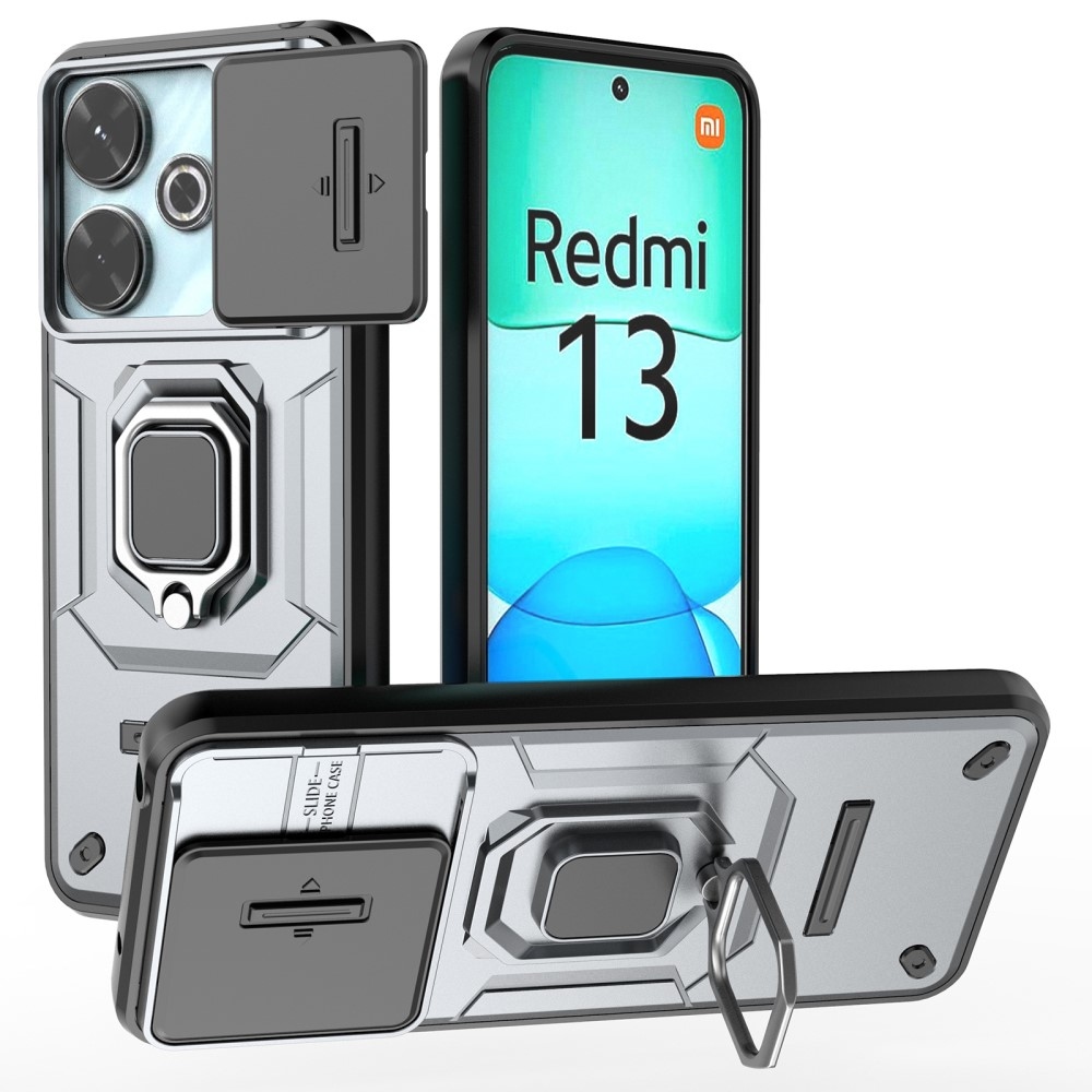 Lens odolný hybridní kryt na Xiaomi Redmi 13 4G/Poco M6 4G - šedý