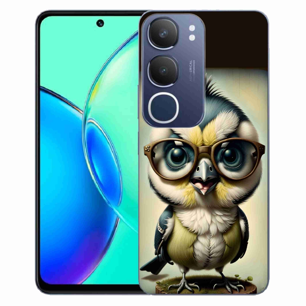 Gelový kryt mmCase na Vivo Y19s - mládě s brýlemi