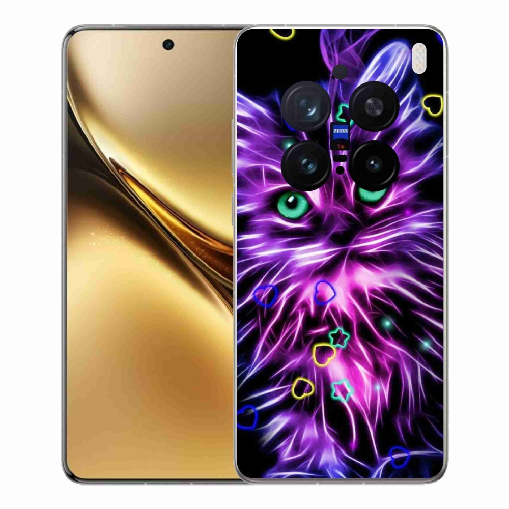 Gelový kryt mmCase na Vivo X200 Pro 5G - abstraktní kočka