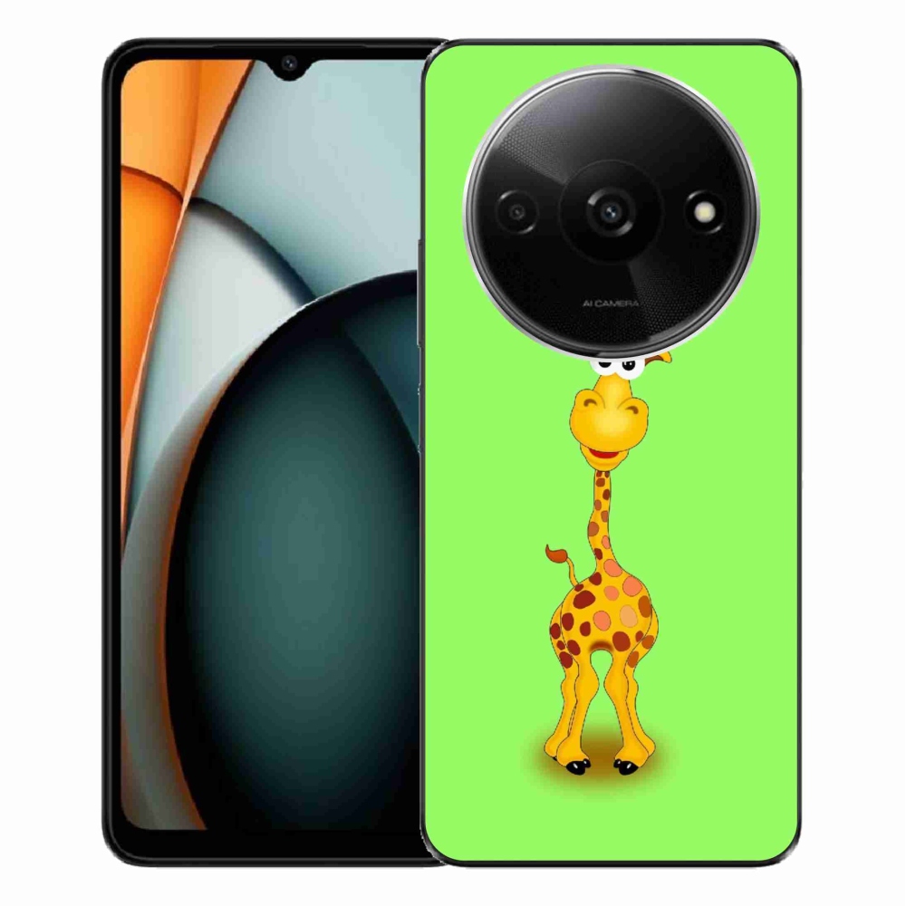 Gelový kryt mmCase na Xiaomi Redmi A3 - kreslená žirafa