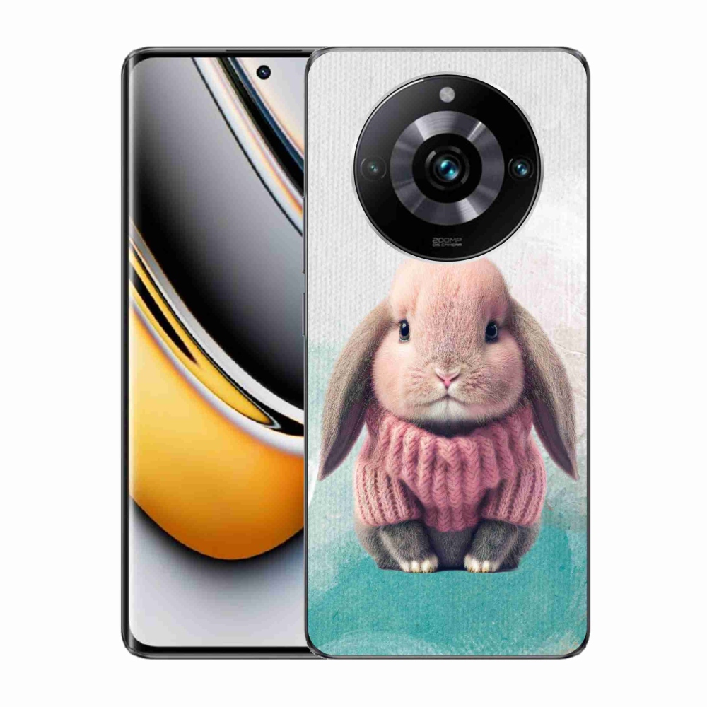 Gelový kryt mmCase na Realme 11 Pro/11 Pro+ - králíček ve svetru