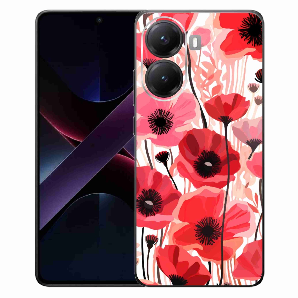 Gelový kryt mmCase na Xiaomi Poco X7 Pro 5G - vlčí mák 1