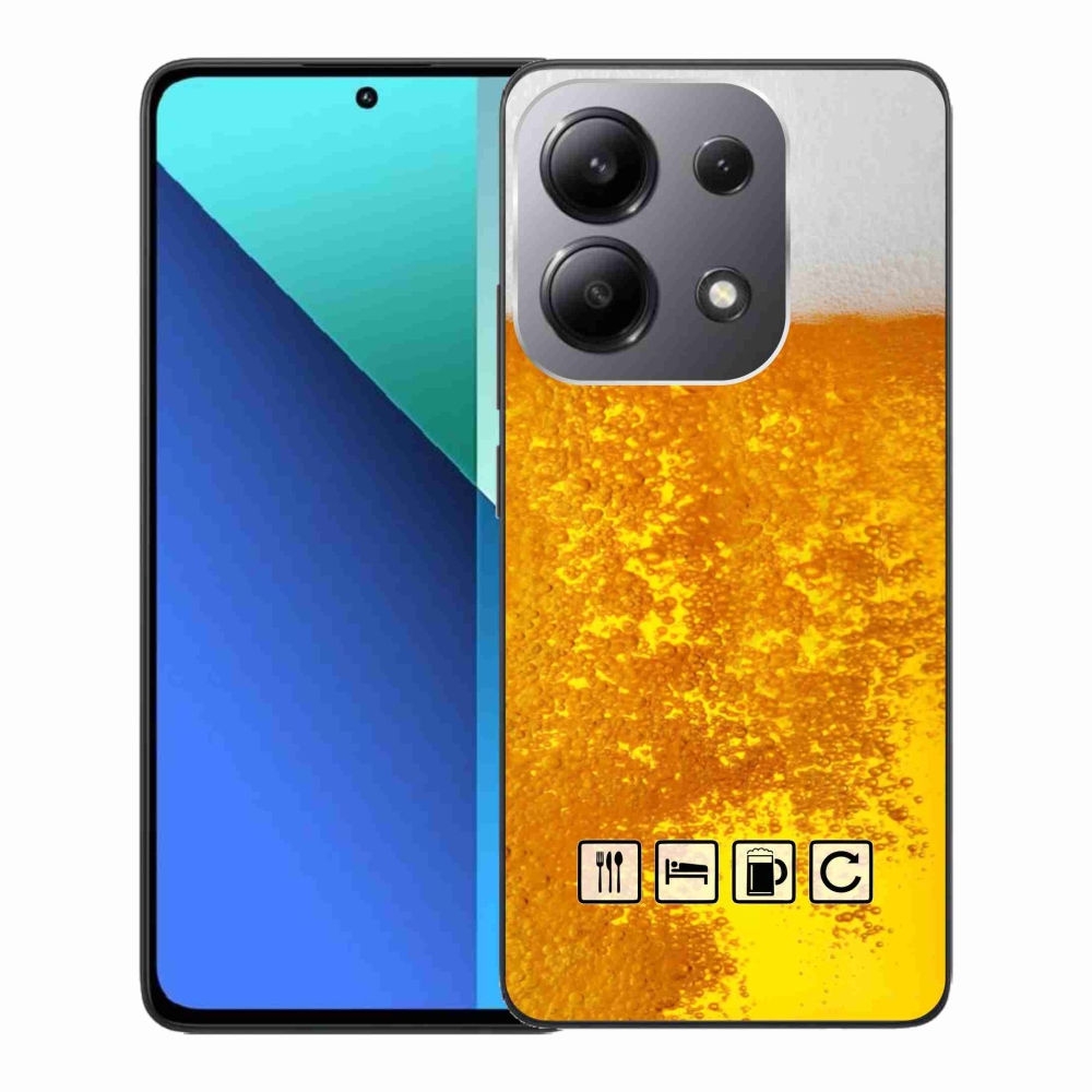 Gelový kryt mmCase na Xiaomi Redmi Note 13 - pivní motiv 3