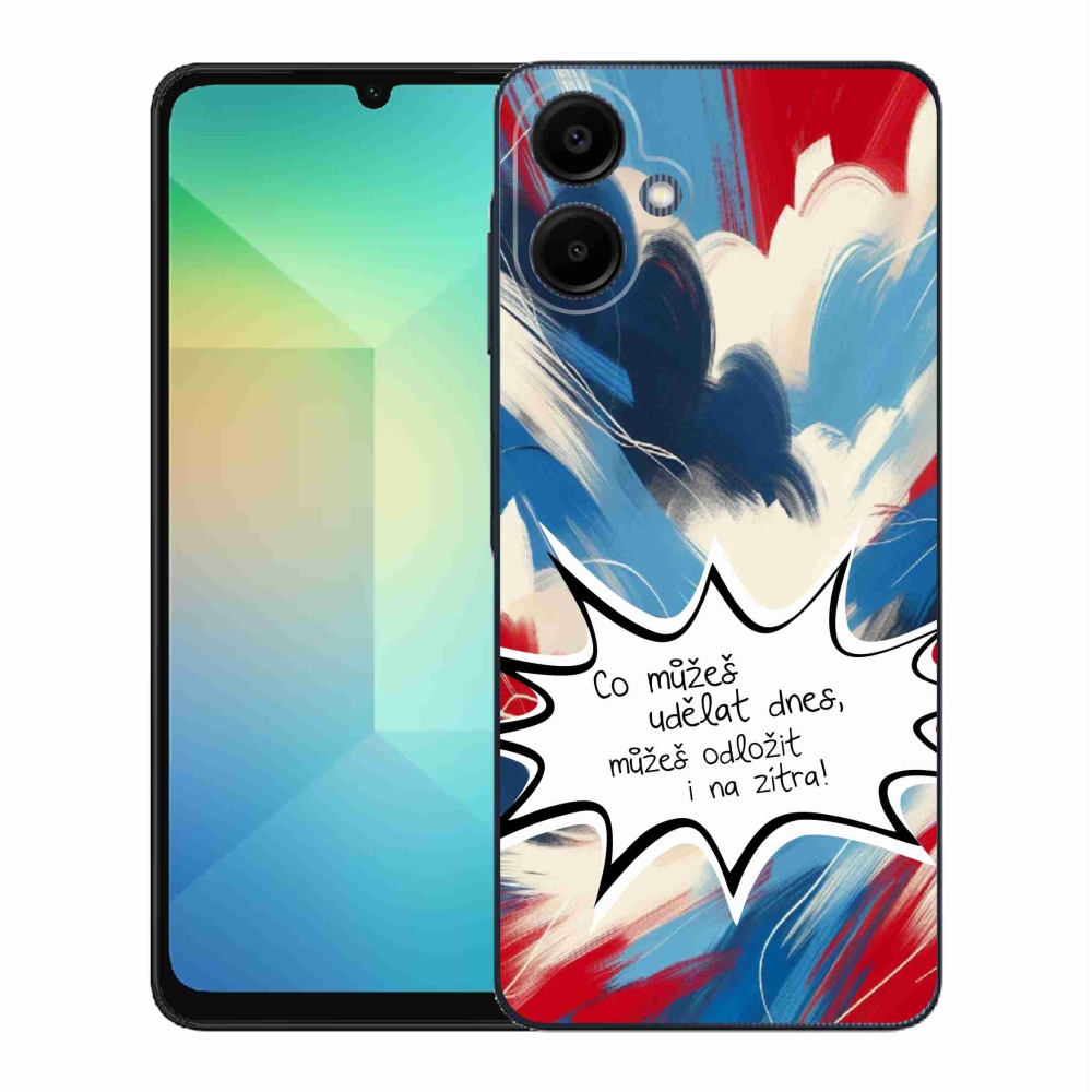 Gelový kryt mmCase na Samsung Galaxy A06 4G - vtipný text 9 bílé pozadí
