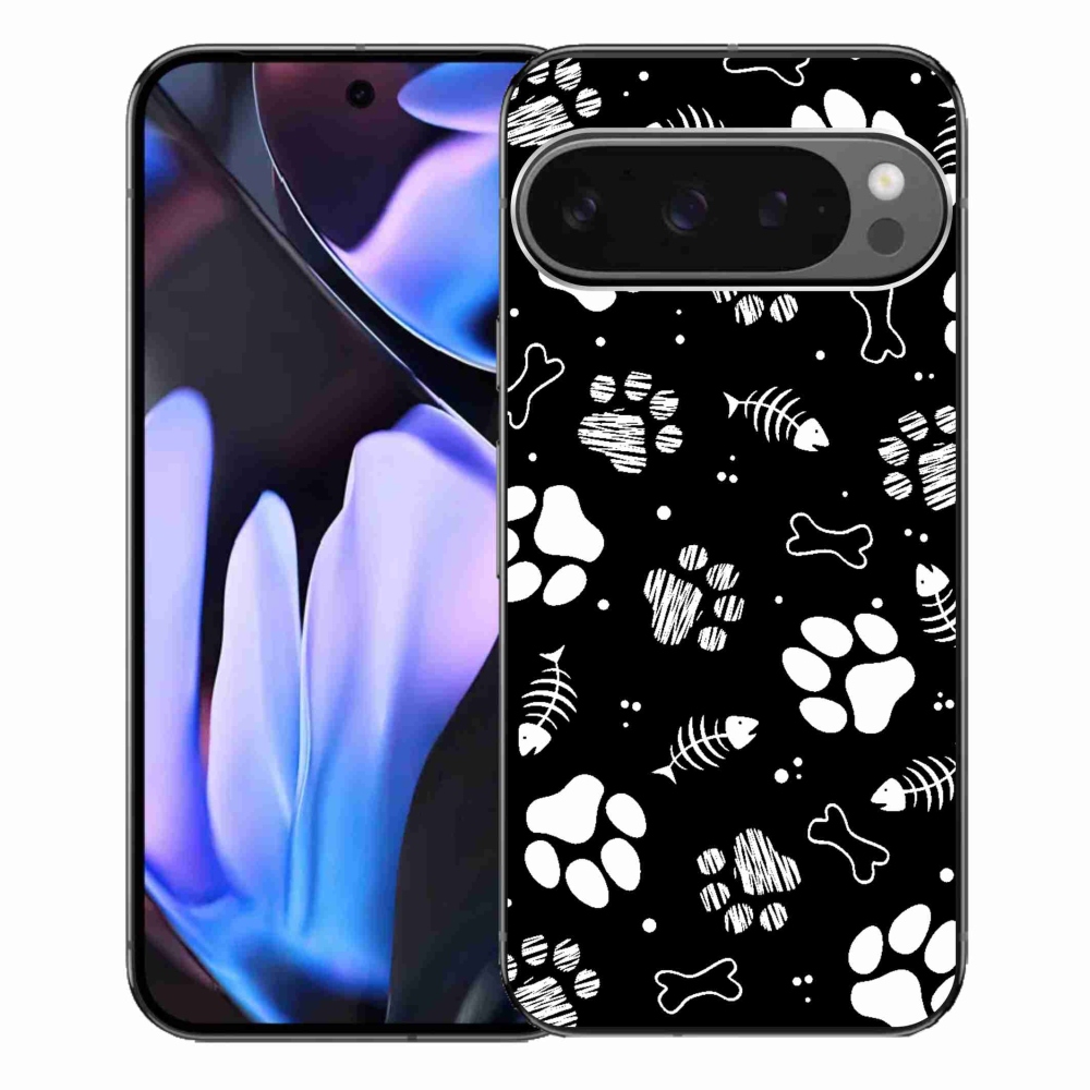 Gelový kryt mmCase na Google Pixel 9 Pro XL - psí tlapky