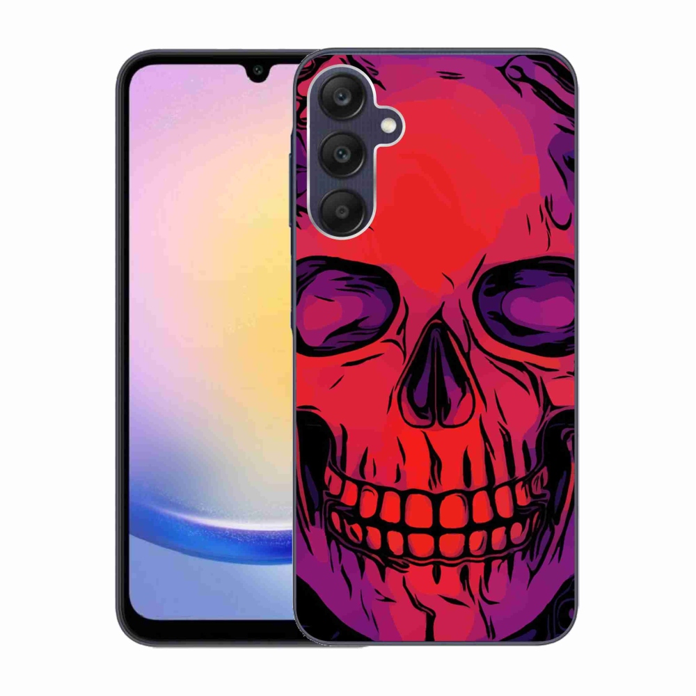 Gelový obal mmCase na Samsung Galaxy A25 5G - lebka