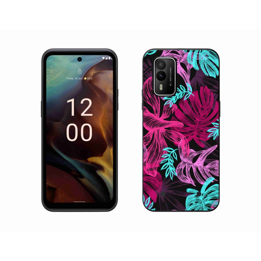 Gelový kryt mmCase na Nokia XR21 - květiny 1