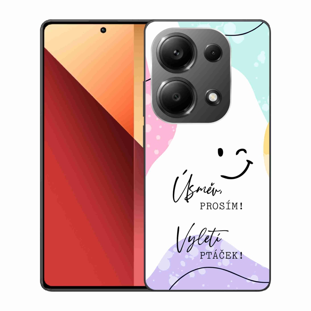 Gelový kryt mmCase na Xiaomi Redmi Note 13 Pro 4G/Poco M6 Pro  - vtipný text 4 bílé pozadí