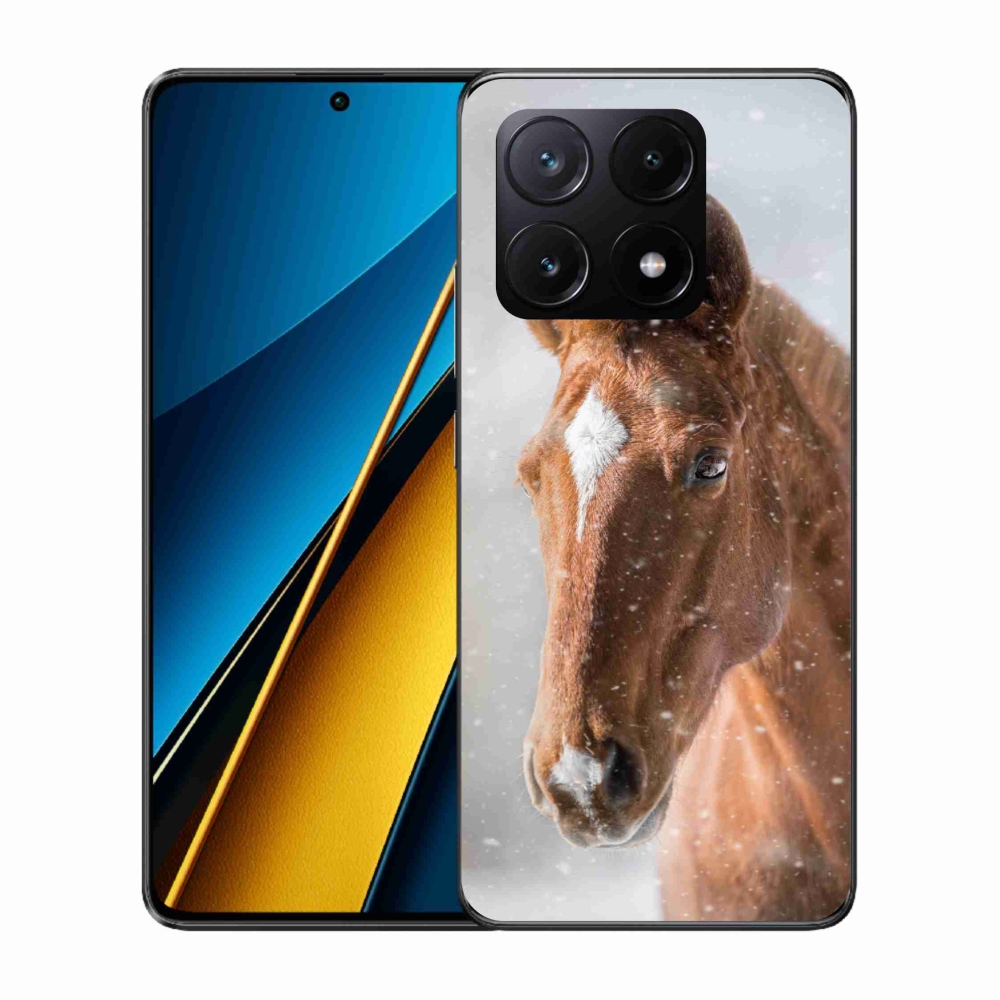 Gelový kryt mmCase na Xiaomi Poco X6 Pro 5G - hnědý kůň 2