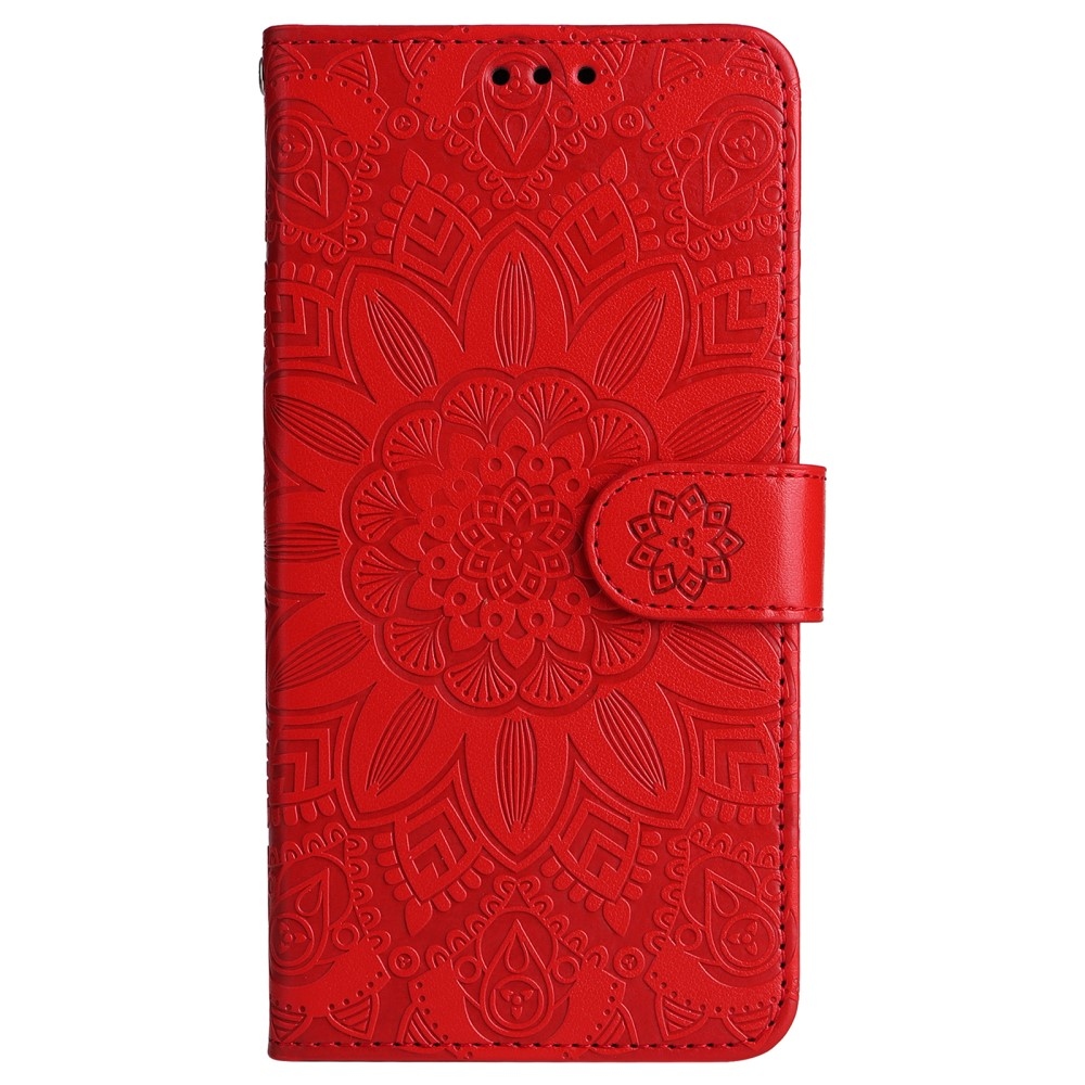 Sunflower knížkové pouzdro na Samsung Galaxy M55 5G - červené