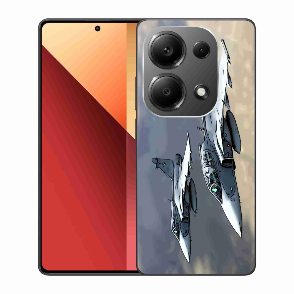 Gelový kryt mmCase na Xiaomi Redmi Note 13 Pro 4G/Poco M6 Pro - stíhačky