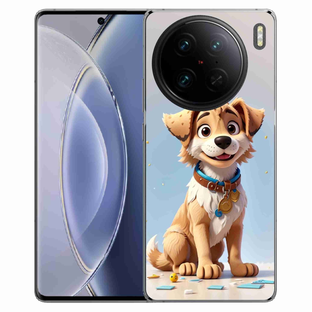 Gelový kryt mmCase na Vivo X90 Pro - kreslené štěně