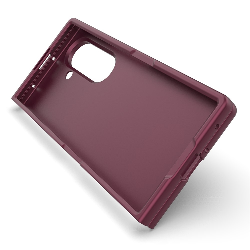 Rugg odolný gelový obal na Samsung Galaxy Z Fold7 5G - vínový