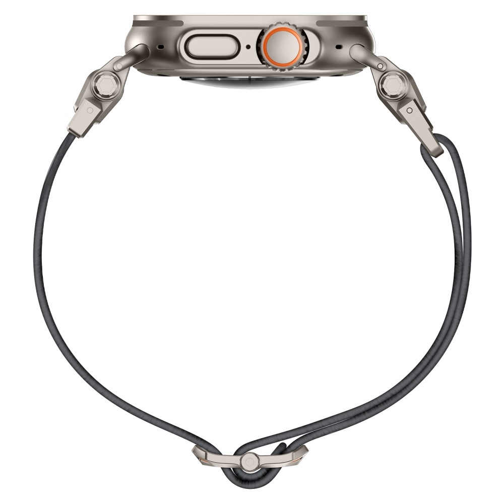 Titanium nylonový řemínek na Apple Watch Ultra/Ultra 2 49mm/SE/SE 2022/2023 44mm/10 46mm/9/8/7 45mm/6/5/4 44mm/3/2/1 42 mm - šedý