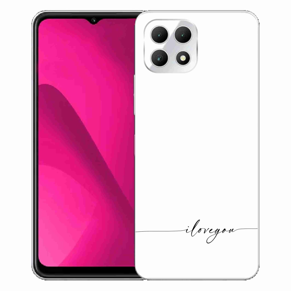 Gelový kryt mmCase na T-Mobile T Phone 2 - I love you bílé pozadí