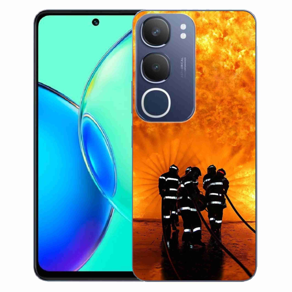 Gelový kryt mmCase na Vivo Y19s - požár