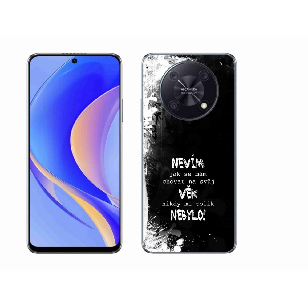 Gelový kryt mmCase na Huawei Nova Y90 - vtipný text 14 černé pozadí