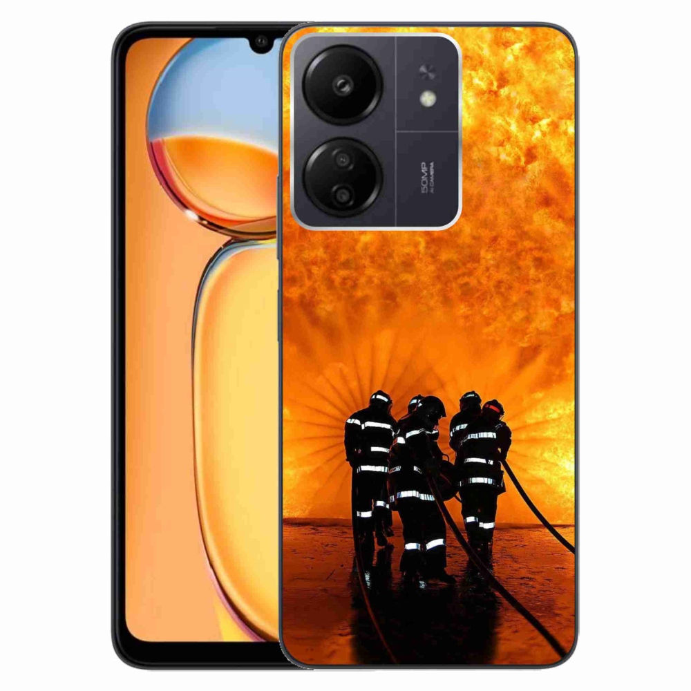 Gelový kryt mmCase na Xiaomi Poco C65/Redmi 13C - požár