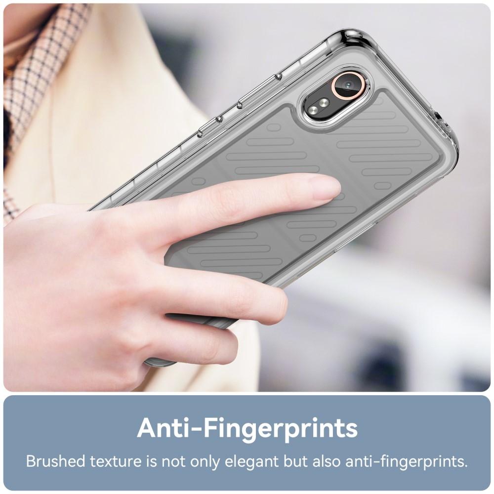 Gelový obal s pevnými zády na Samsung Galaxy Xcover 7 - průhledný