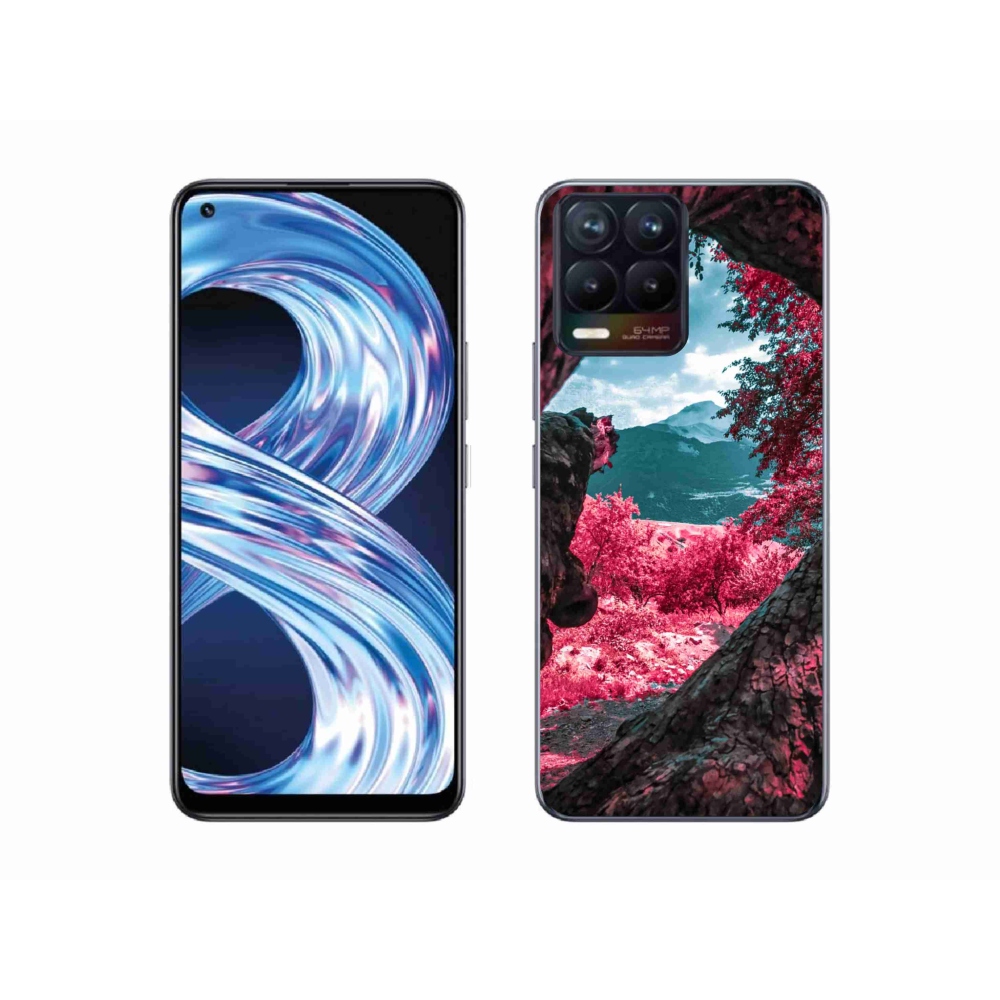 Gelový kryt mmCase na Realme 8 Pro - výhled na hory