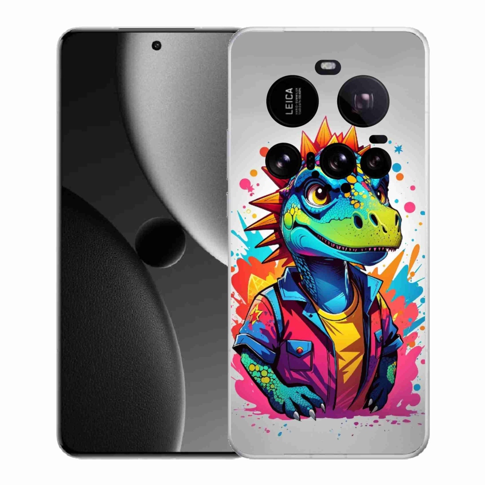Gelový kryt mmCase na Xiaomi 15 Ultra - barevný dinosaurus