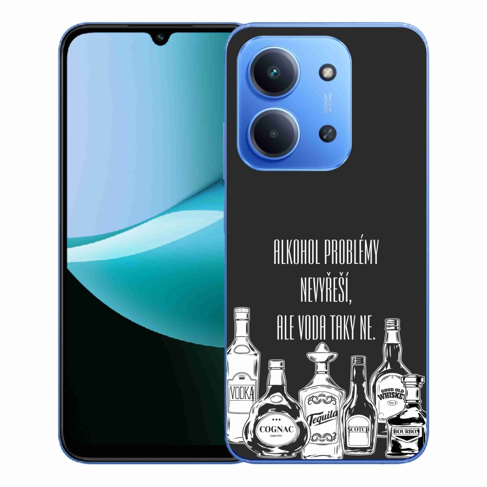 Gelový kryt mmCase na Xiaomi Redmi 15C 4G/5G (173mm) - vtipný text černé pozadí