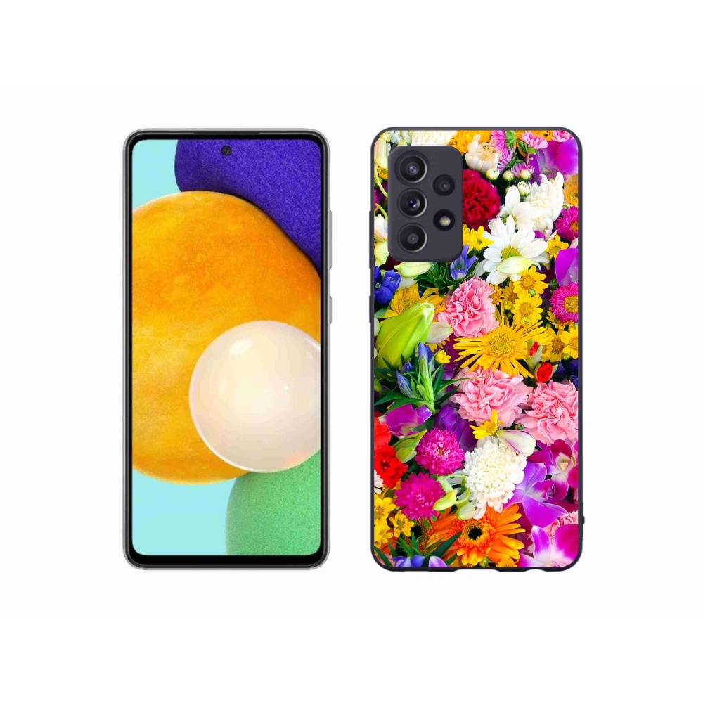 Gelový kryt mmCase na Samsung Galaxy A52s 5G - květiny 12