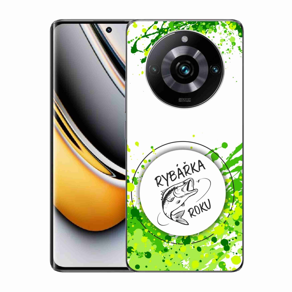Gelový kryt mmCase na Realme 11 Pro/11 Pro+ - rybářka roku bílé pozadí