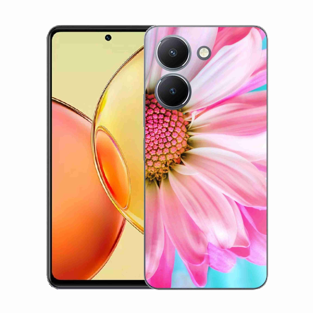 Gelový kryt mmCase na Vivo Y36 - růžová květina