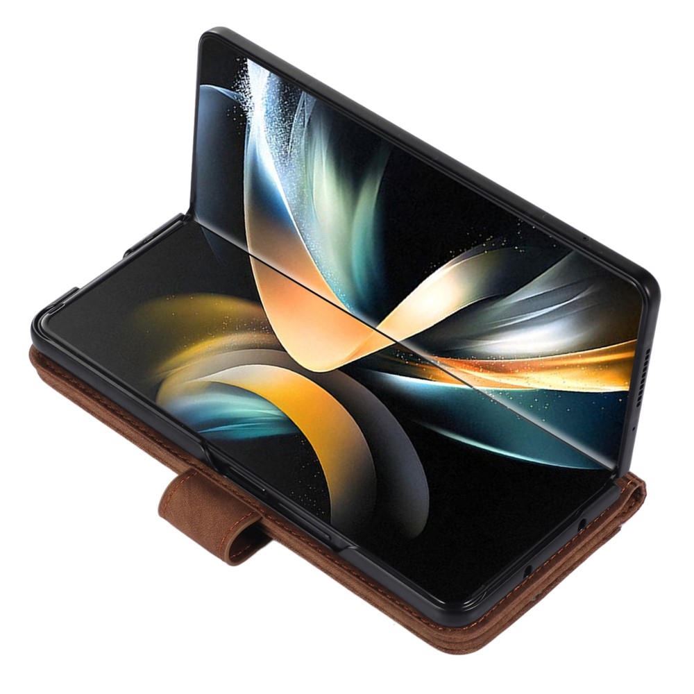 Wallet knížkové pouzdro na Samsung Galaxy Z Fold5 5G - hnědé