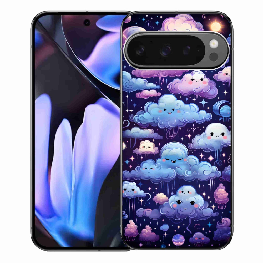 Gelový kryt mmCase na Google Pixel 9 Pro XL - mráčky