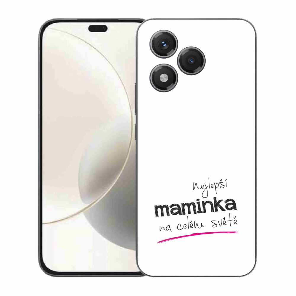 Gelový kryt mmCase na Honor 400 Lite - nejlepší maminka 4 bílé pozadí