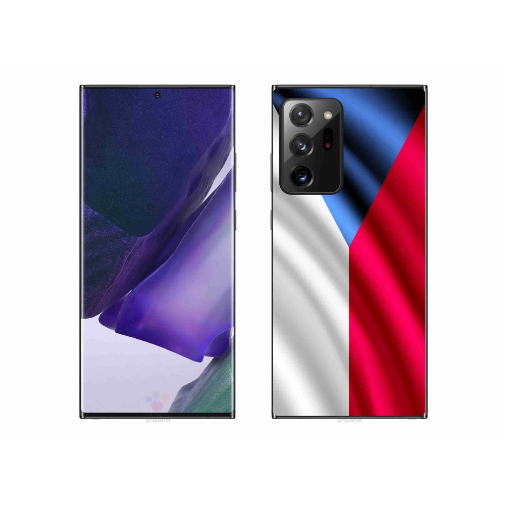 Gelový kryt mmCase na mobil Samsung Galaxy Note 20 Ultra - česká vlajka