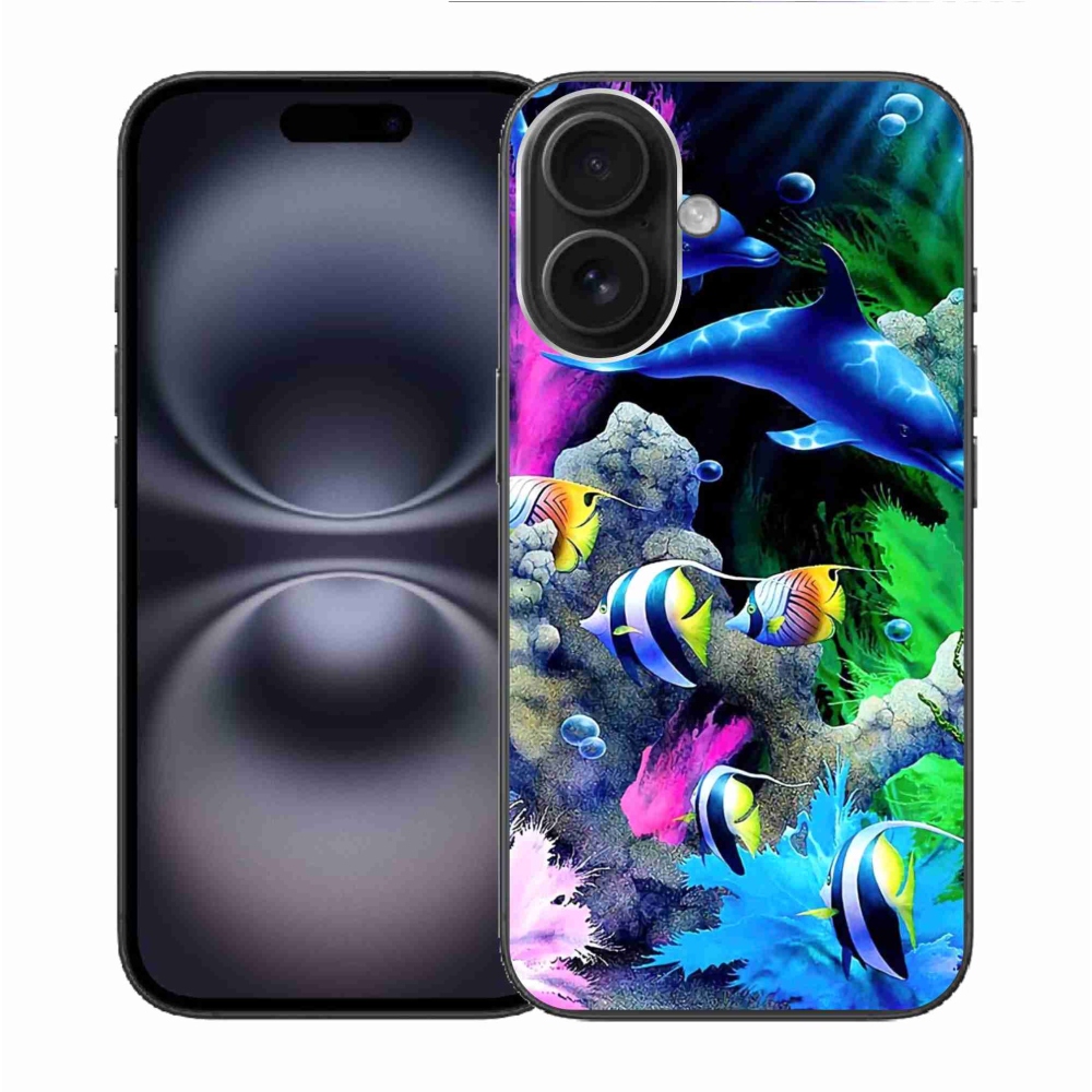 Gelový obal mmCase na iPhone 16 - mořský svět