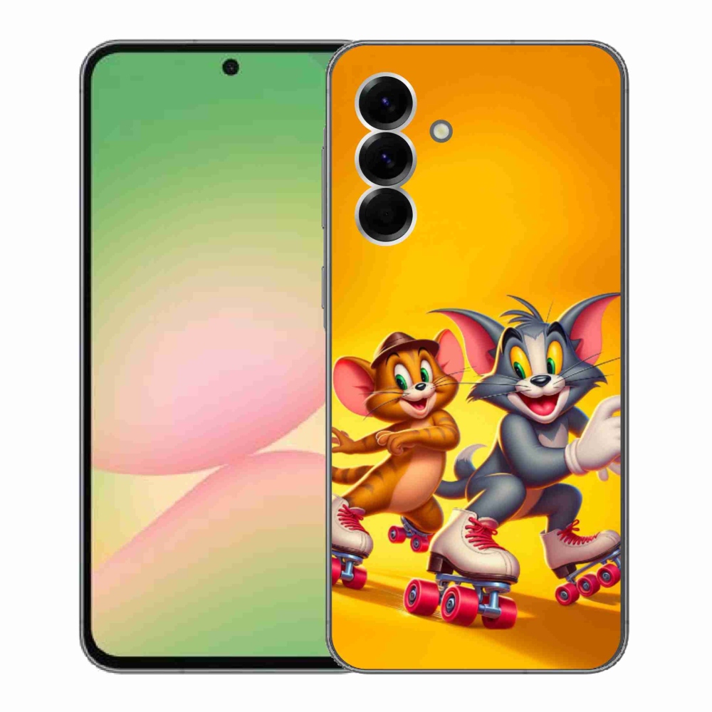 Gelový kryt mmCase na Samsung Galaxy A56 5G - tom a jerry
