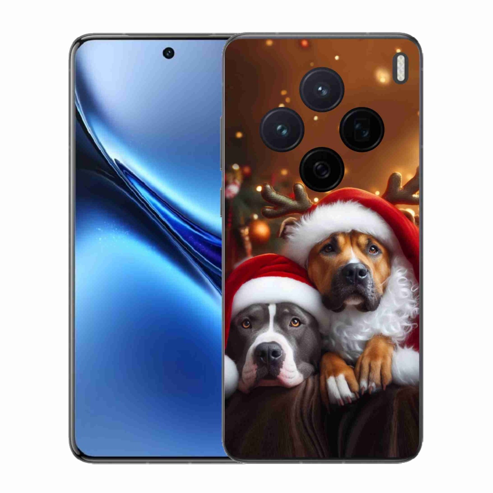 Gelový kryt mmCase na Vivo X200 5G - vánoční psi