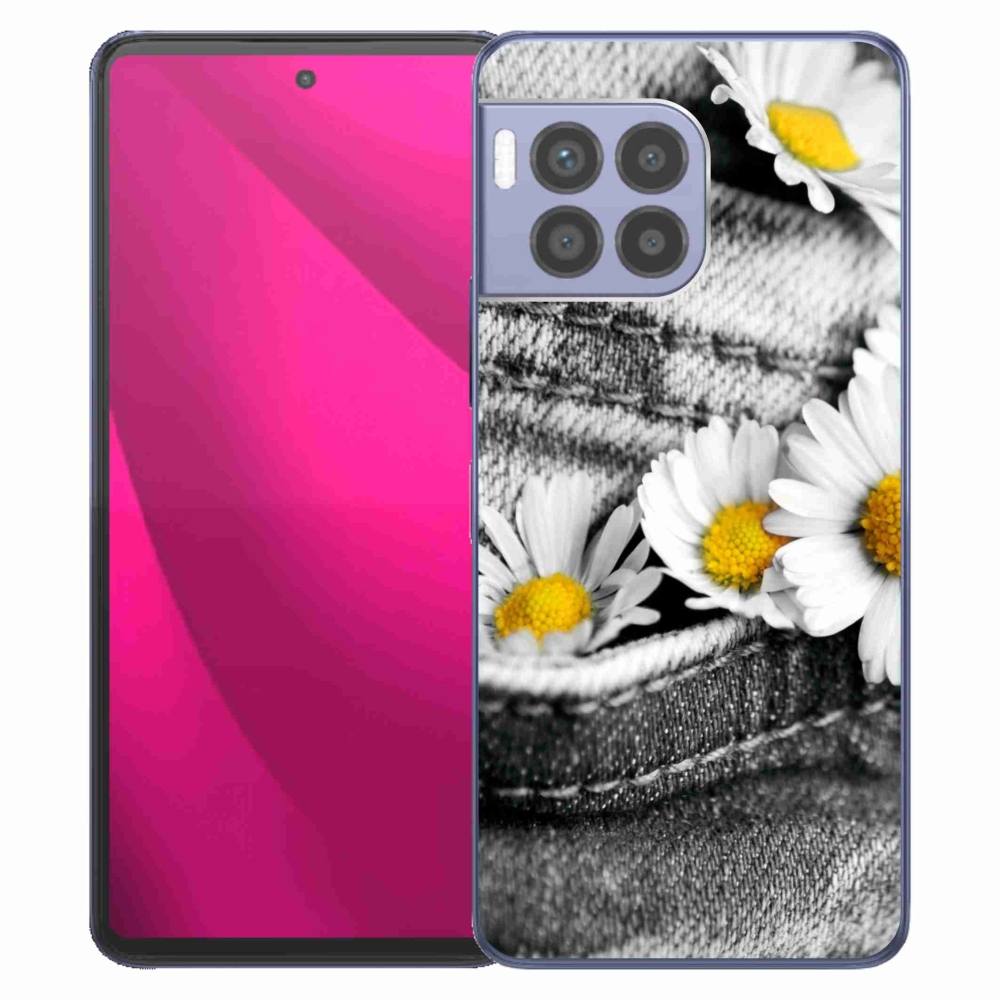 Gelový kryt mmCase na T-Mobile T Phone 2 Pro - kopretiny