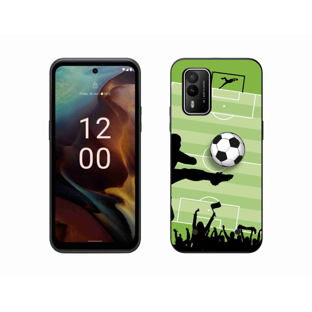 Gelový kryt mmCase na Nokia XR21 - fotbal 3