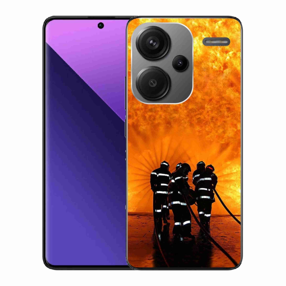Gelový kryt mmCase na Xiaomi Redmi Note 13 Pro+ 5G - požár
