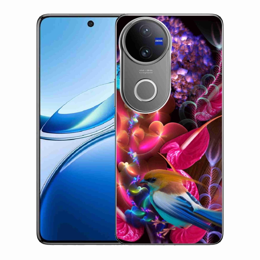 Gelový kryt mmCase na Vivo V50 5G - barevné květiny