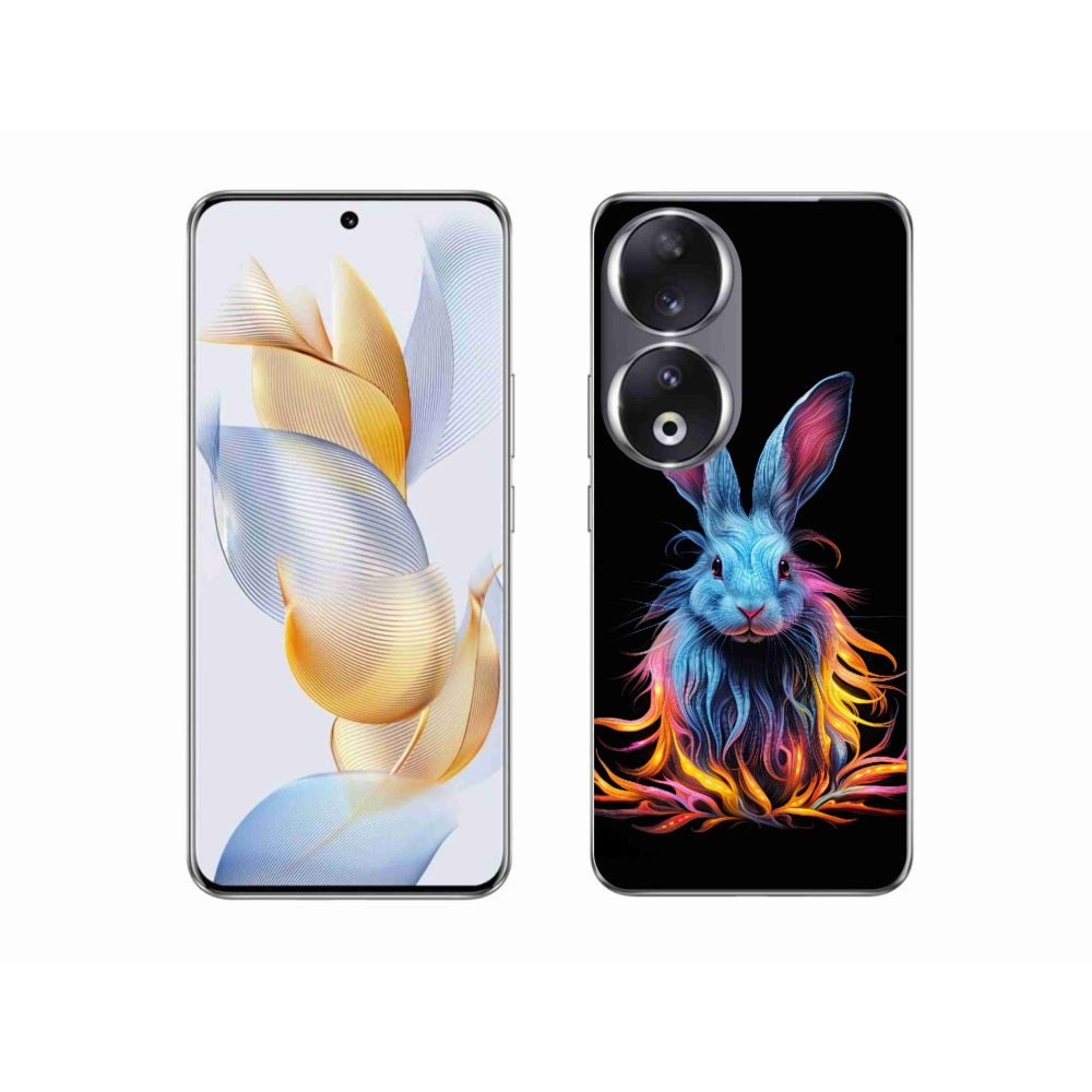 Gelový kryt mmCase na Honor 90 - abstraktní zajíc