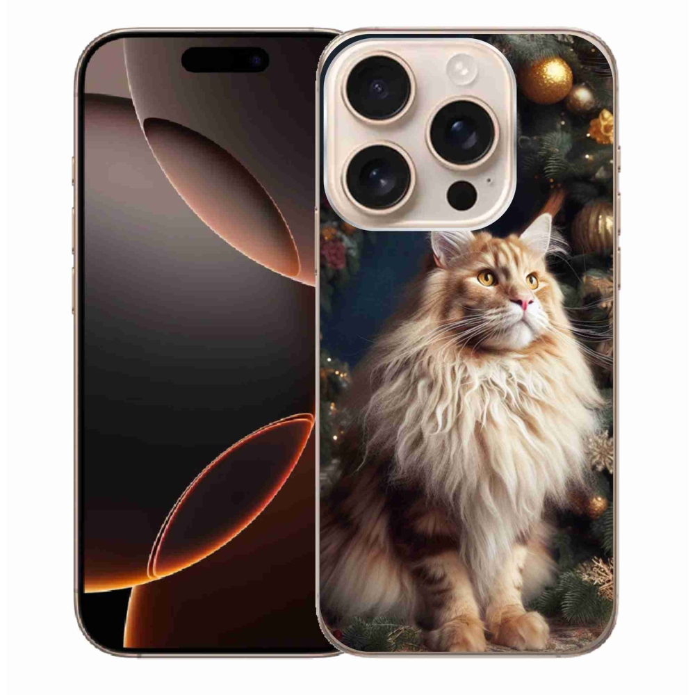 Gelový kryt mmCase na iPhone 16 Pro Max - kočka u stromku