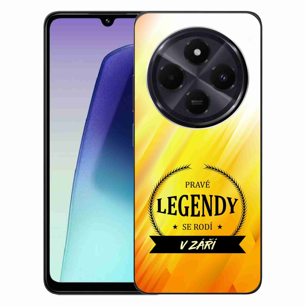Gelový kryt mmCase na Xiaomi Redmi 14C/Poco C75 - legendy v září žluté pozadí