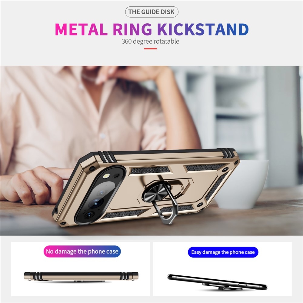 Ring odolný kryt na Google Pixel 10 Pro/Pixel 10 - zlatý