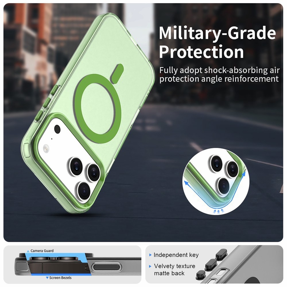 Candy gelový obal s MagSafe na iPhone 17 Pro - zelený