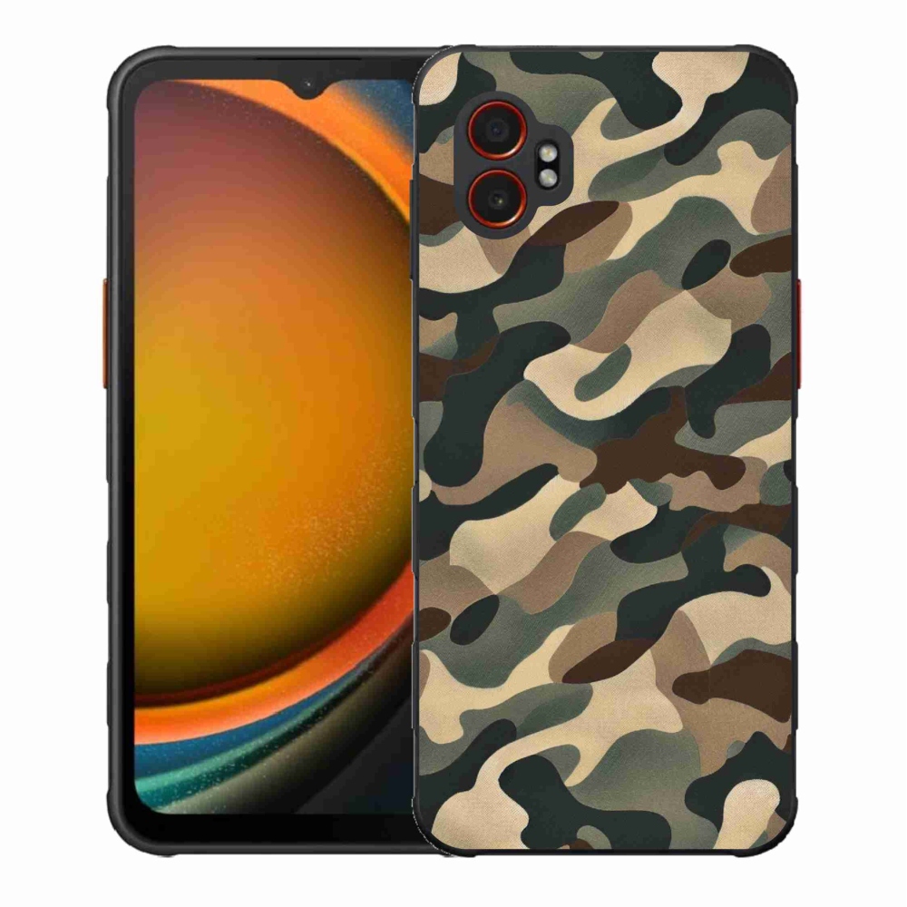 Gelový kryt mmCase na Samsung Galaxy Xcover 7 Pro - maskáčový vzor 11