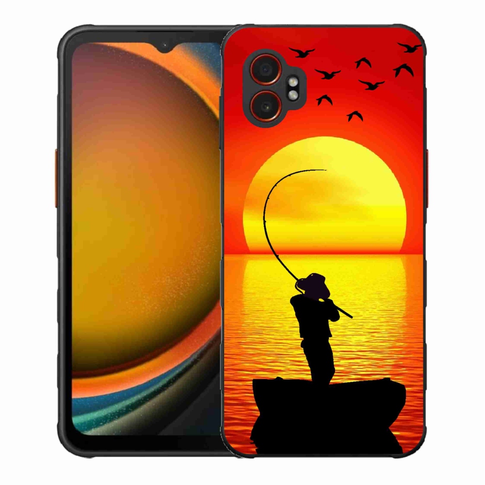 Gelový kryt mmCase na Samsung Galaxy Xcover 7 Pro - rybaření