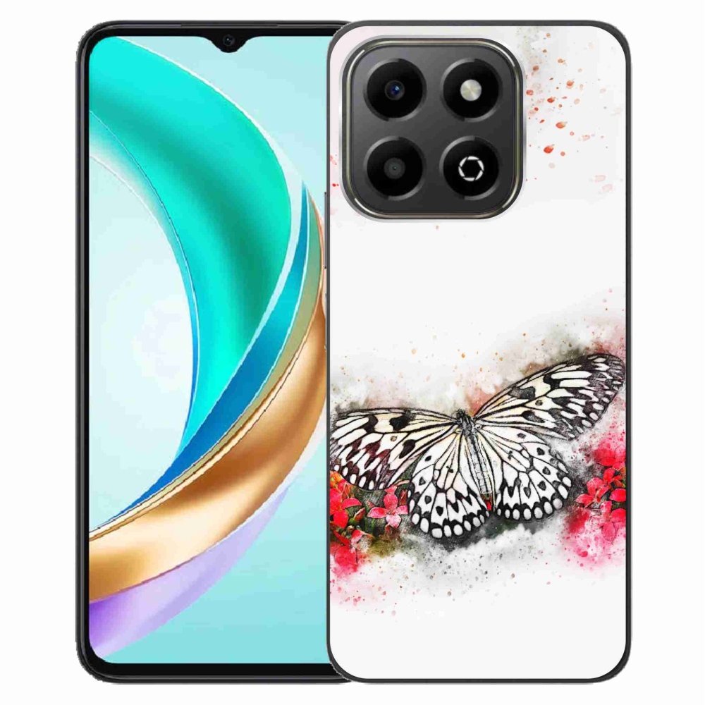 Gelový kryt mmCase na Honor X6b - černobílý motýl