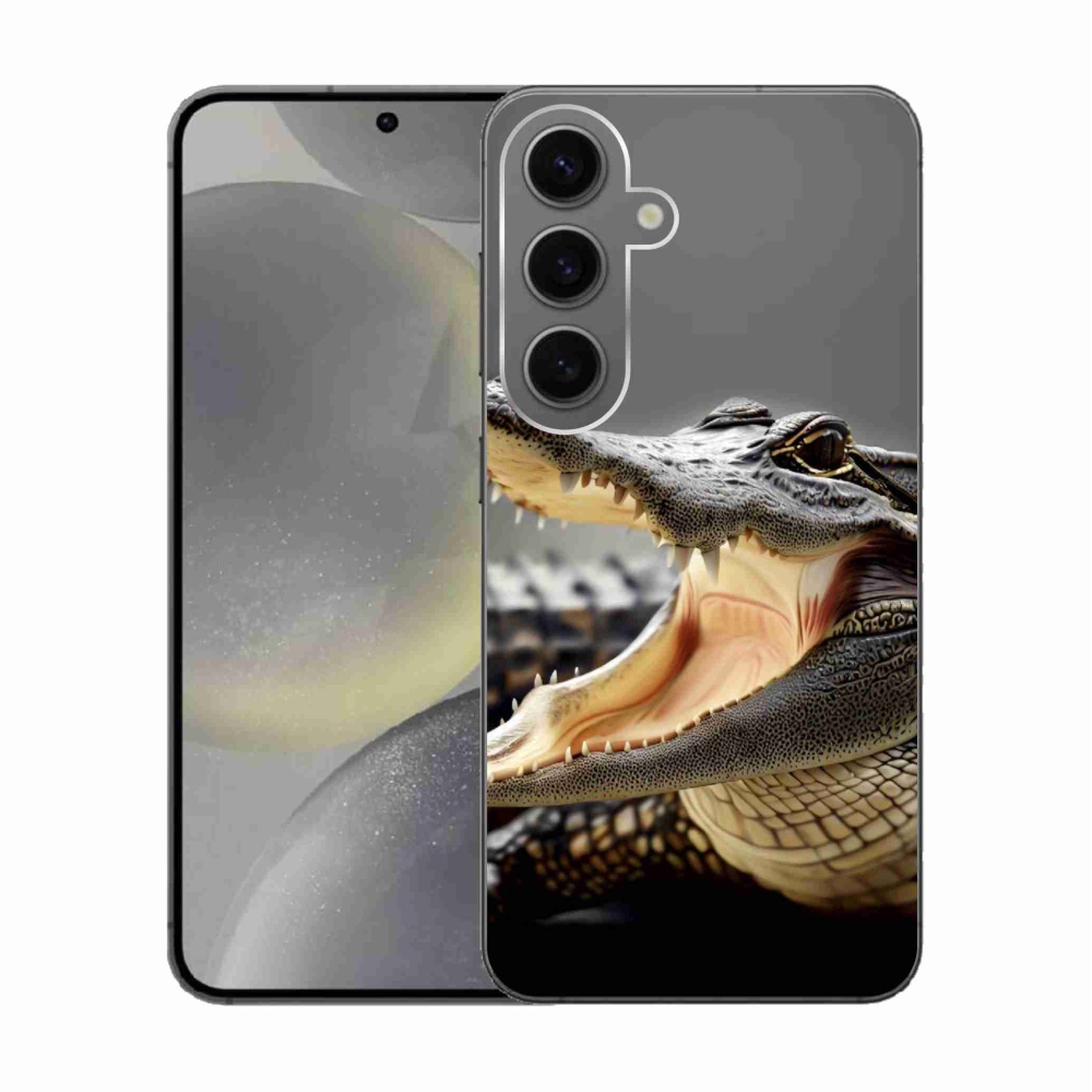 Gelový kryt mmCase na Samsung Galaxy S24 - krokodýl