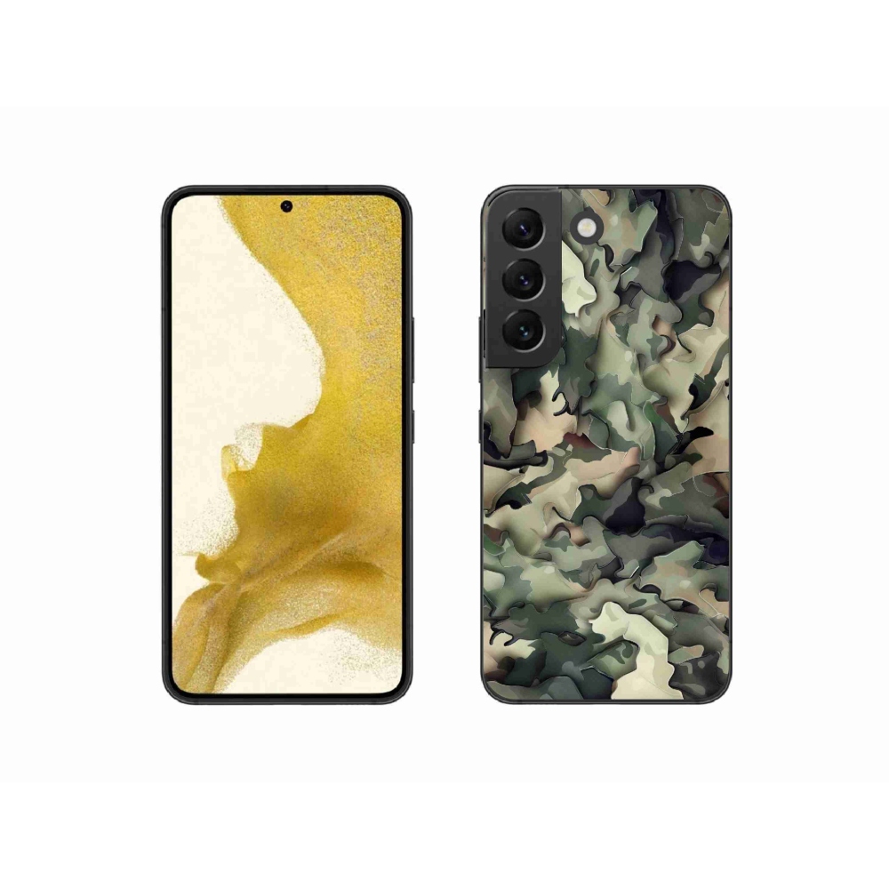 Gelový kryt mmCase na Samsung Galaxy S22 5G - maskáčový vzor 9